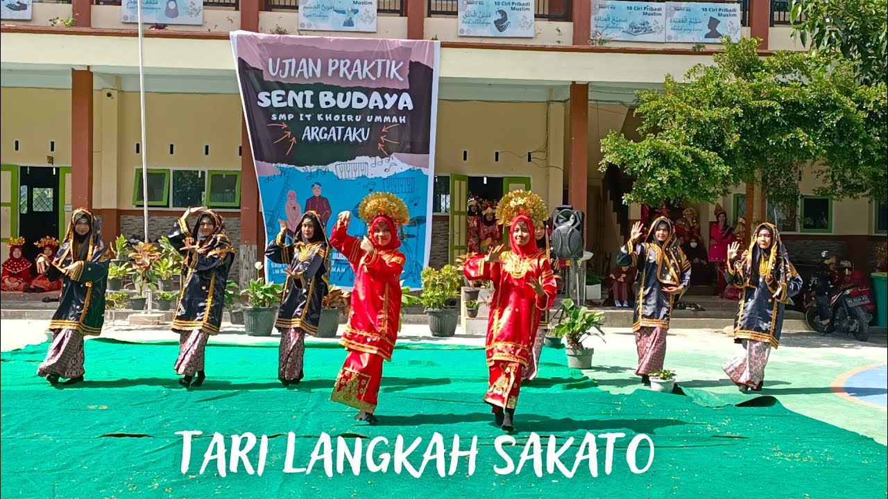 TARI LANGKAH SAKATO - UJIAN PRAKTEK #minangkabau #tarikreasi #ujianpraktek #senibudaya