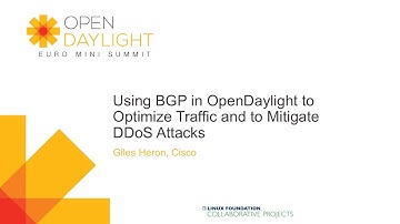 Using BGP in OpenDaylight to Optimize Traffic and to Mitigate DDoS Attacks