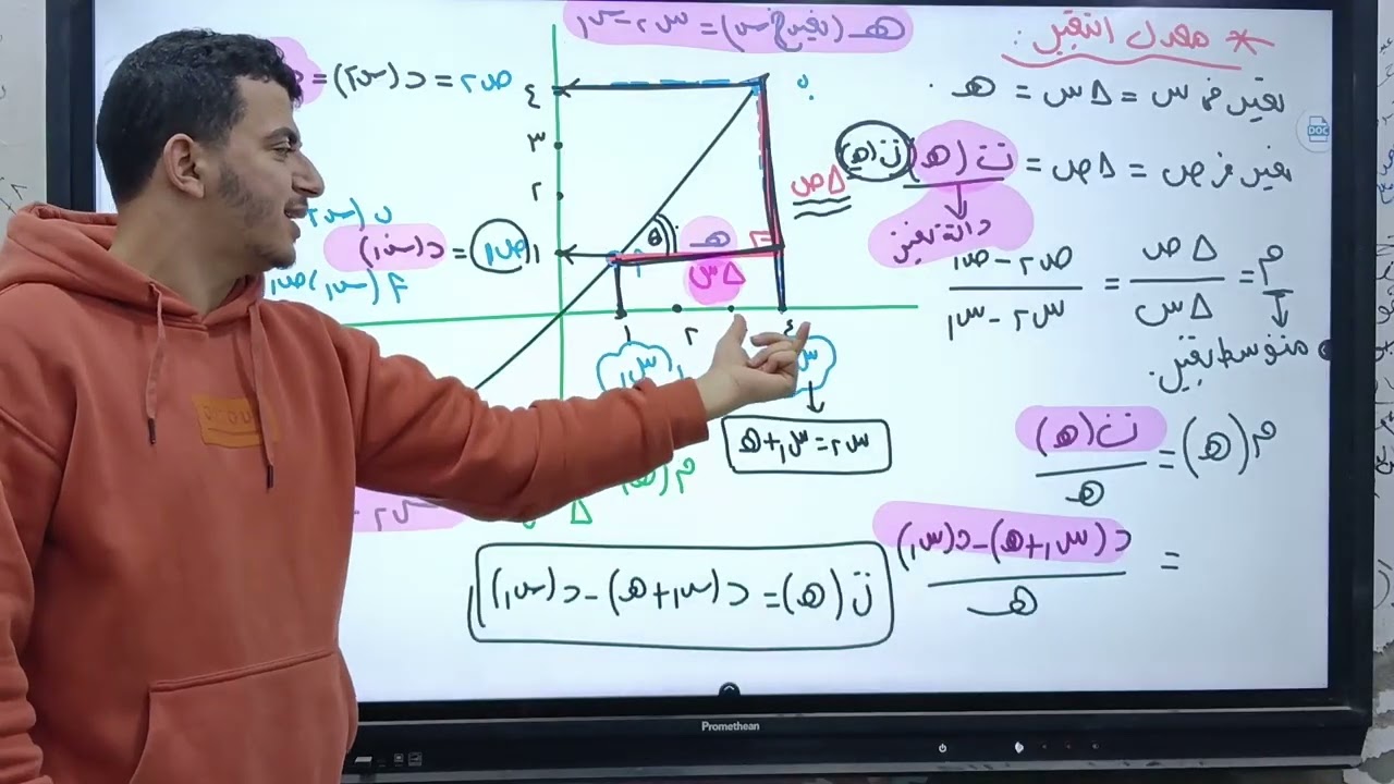 تفاضل 2ث|| ترم ثاني||درس 1||معدل التغير أقوي شرح تفصيلي للقوانين وحل امثلة🔥🔥