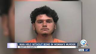 Man held without bond in woman's murder