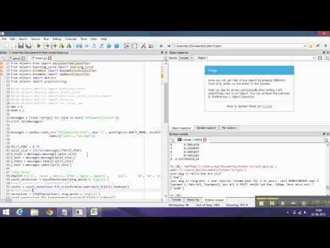 Design and Development of Antispammer for SMS Spam Detection