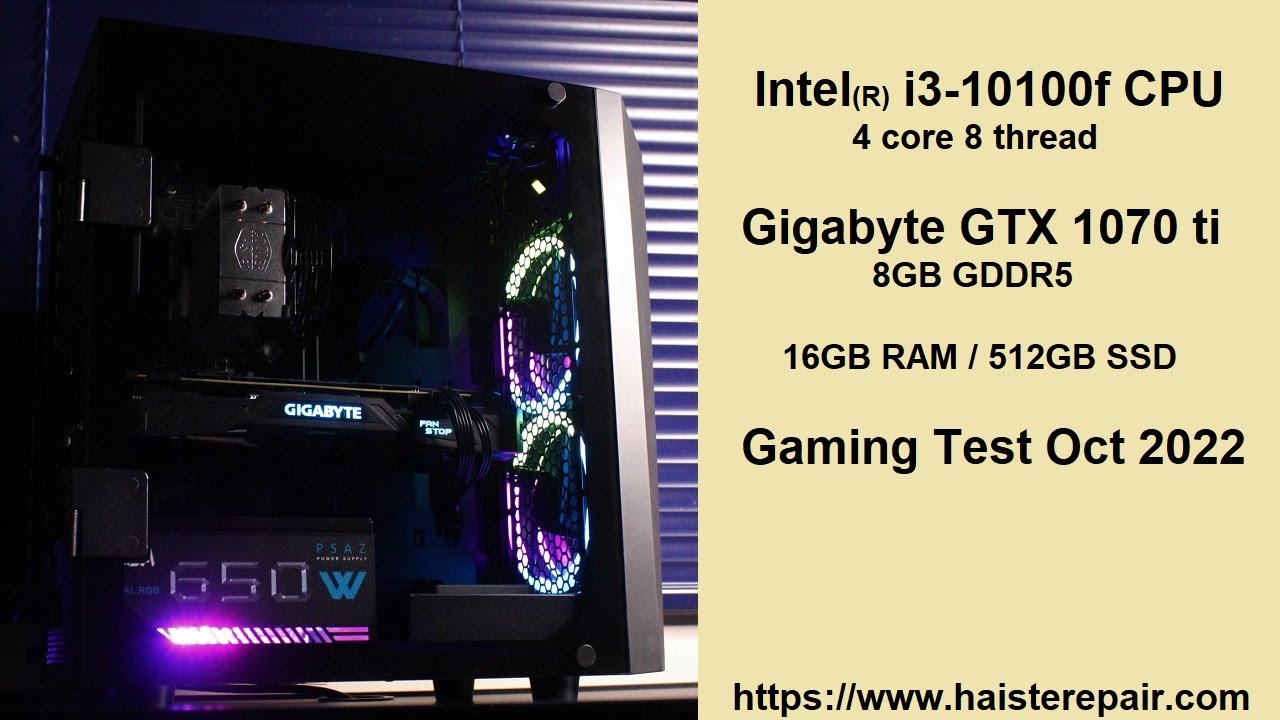 i3-10100f & GTX 1070 ti Gaming Test Oct 2022 [Budget Series E:37