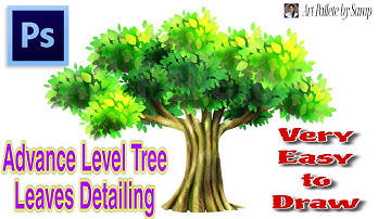 Advance Level Tree Leaves Detailing in Photoshop/ Highly Recomended to Watch This Video/ Leaf Detail