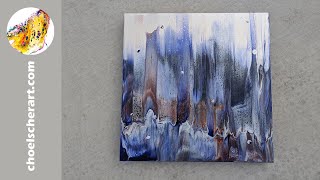 🦸Watch Me Paint   Acrylic Pour Demonstration Step-By-Step - Ice Cave🦸SOLD