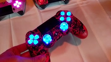 Red Skulls Ps4 controller (Programmable LEDs)
