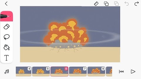 FlipaClip Explosion Tutorial | FlipaClip Animation Process | Tutorial