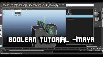 Boolean in Maya Explained (Maya Tutorial)
