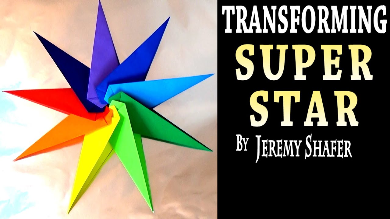 Origami Transforming Super Star YouTube