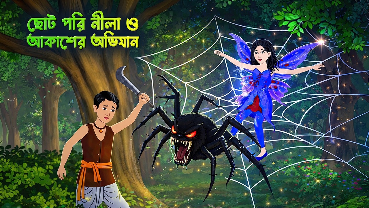 ছোট পরি নীলা ও আকাশের অভিযান | Bengali Fairy Tales Cartoon | Bangla Golpo | Wahid Creation