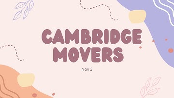 ✨Cambridge Movers – Lesson 11 (Nov 3) : Reading and Writing Fun✨劍橋 Movers – 第11課(Nov 3)：閱讀樂趣✨