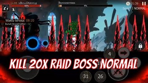 raid boss shadow of death stickman fighting