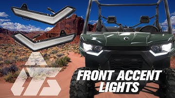 How To Install Tusk LED Front Accent Lights w/ Turn Signals on Can-Am Commander & Defender