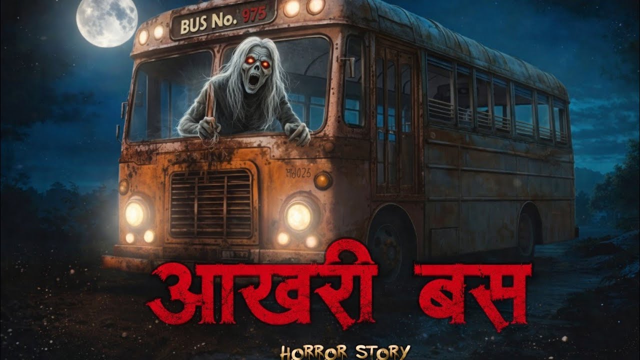Aakhri Bus | Hindi horror Story 💀| new Horror Kahani | Horror Animated Stories