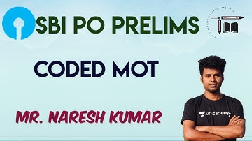 SBI PO prelims|Coded MOT | Mr.Naresh kumar