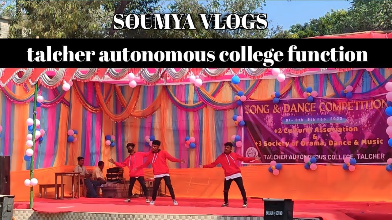 talcher autonomous college function || soumya vlogs ||