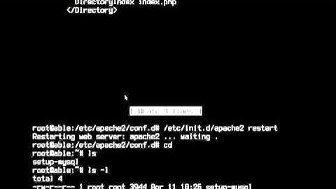 Installing a Wordpress Blog ON DEBIAN