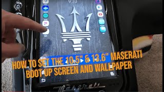 Maserati Granturismo 10.5" & 13.6" Tesla Style Android Head Unit Boot logo and Wallpaper how to