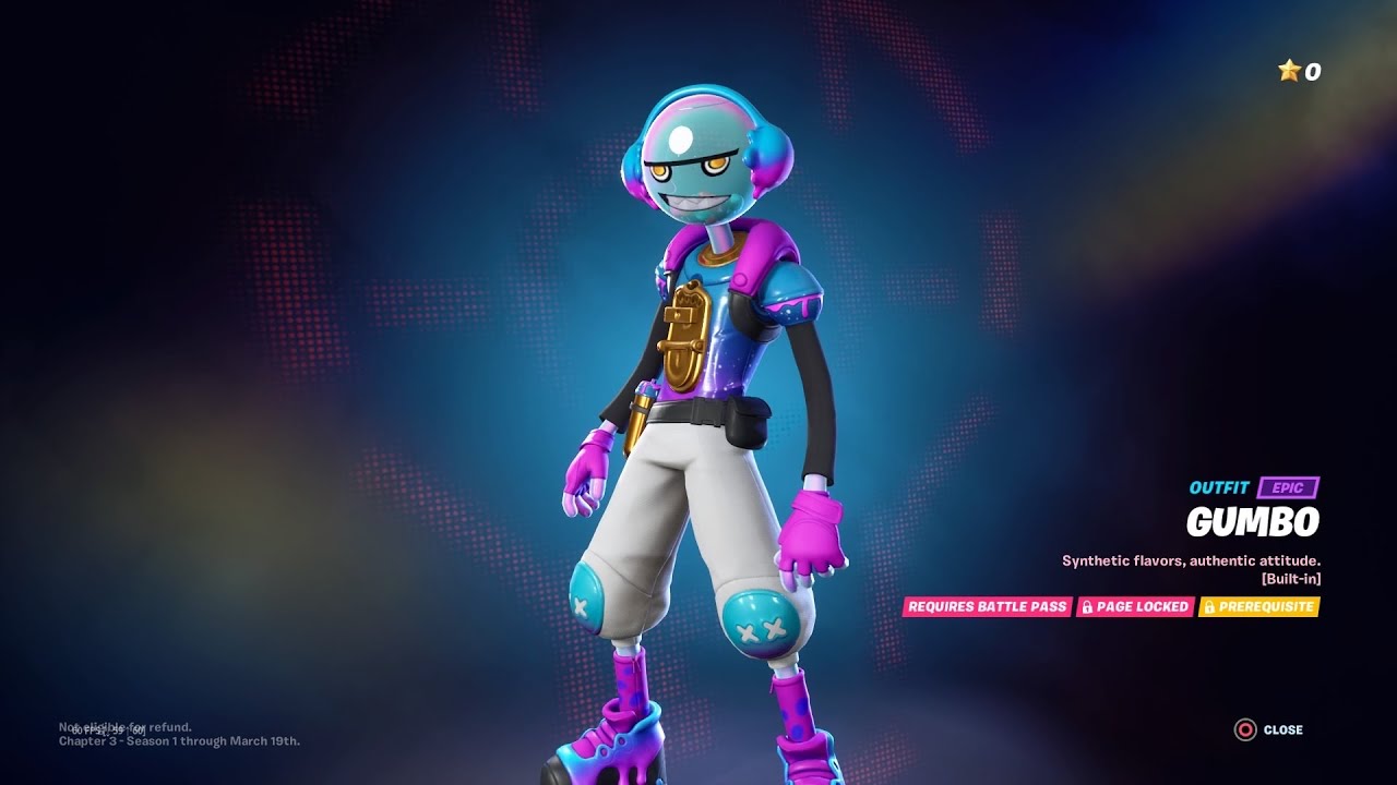 Gumbo Skin Fortnite Fortnite Chapter 3 Season 1 Battle Pass Unlocks