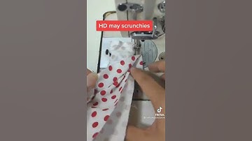 cách may dây buộc tóc siêu đơn giản