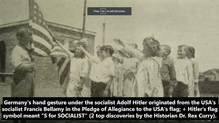 Hitler's flag fetish born in USA from Bellamy salute to flag in archives of Historian Dr. Rex Curry