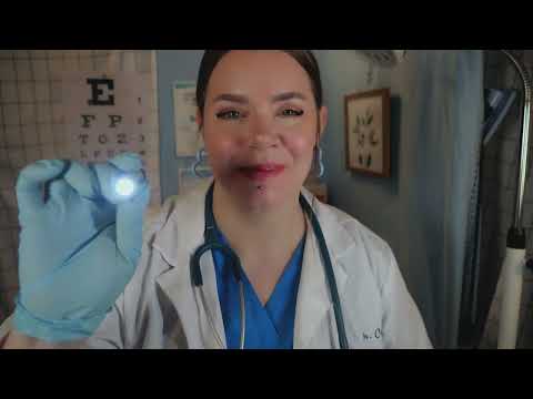 ASMR Full Body Check Up Annual Physical Scalp Ear Eyes Cranial Nerve Exams Blood Draw