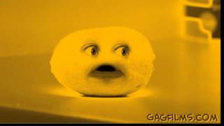 Annoying Orange wazzup with electronic sounds in G-major backwards Resimi