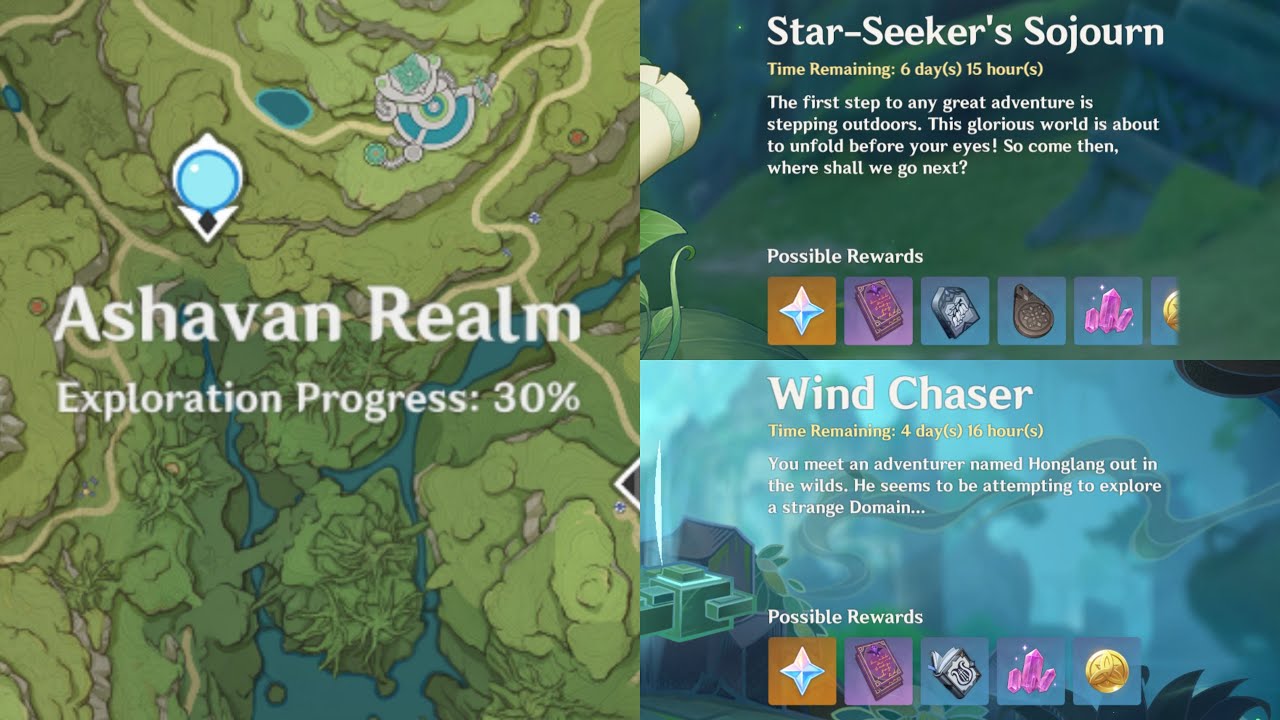 (LIVE) Genshin Impact - Ashavan Realm exploration (Part 5) & Star ...