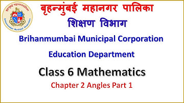 Class 6 Mathematics Chapter 2 Angles Part 1  by BMC Edu Eng Sreekumar VTC
