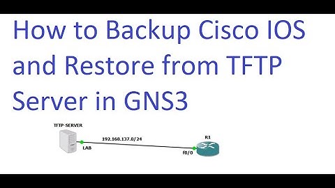 How to Backup Cisco IOS and Restore from TFTP Server in GNS3 || [ENGLISH]