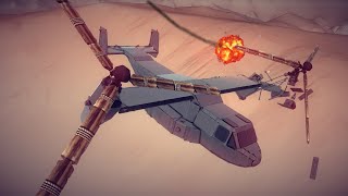 V-22 Osprey Shot Down | Besiege