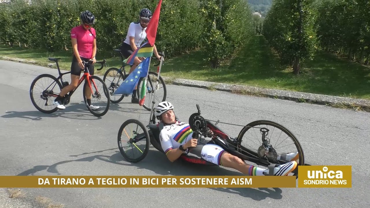 Da Tirano a Teglio in bici per sostenere AISM