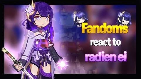 ⚡ || Fandoms react to each other || Raiden Ei  || Part 2/6 || 2x speed || Read Desc || ⚡
