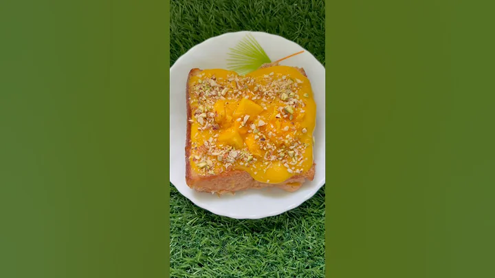 Mango bread toast🤤 || Mango dessert || Dessert in 10 mins || #shorts #mangodessert