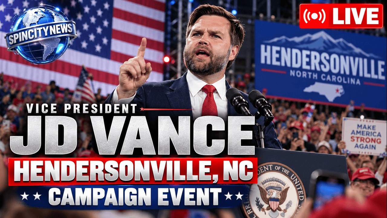 🔴LIVE: JD Vance speaks at campaign event in Hendersonville, NC #JDVance #Vance #HendersonvilleNC