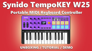SYNIDO TempoKEY W25 Portable MIDI Keyboard Controller | Unboxing / Tutorial / Demo