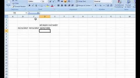 HÀM BỎ NGÀY CHỦ NHẬT TRONG XỬ LÝ NGÀY THÁNG