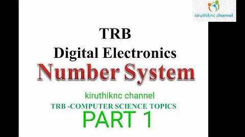PG TRB || COMPUTER SCIENCE || NUMBER SYSTEM PART 1