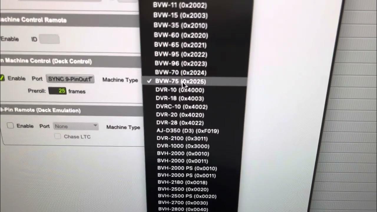 How to remote control a Blackmagic Hyperdeck Studio HD/4K Pro from Pro