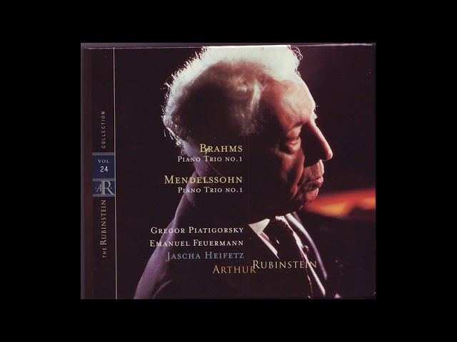 Mendelssohn - Trio avec piano n°1: 1er mvt : J.Heifetz / G.Piatigorsky / A.Rubinstein