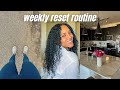 WEEKLY RESET ROUTINE | cleaning, groceries, getting back into running