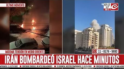 Crece la tensión en medio Oriente: Irán acaba de volver a bombardear a Israel