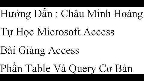 Access query nhập từ năm nào tới năm nào