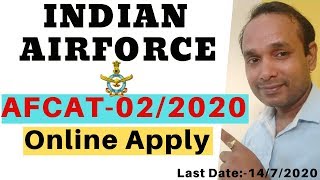 How To Apply AFCAT 2/2020 Online Form | How To Apply AFCAT Online Apply | AFACT 2/2020