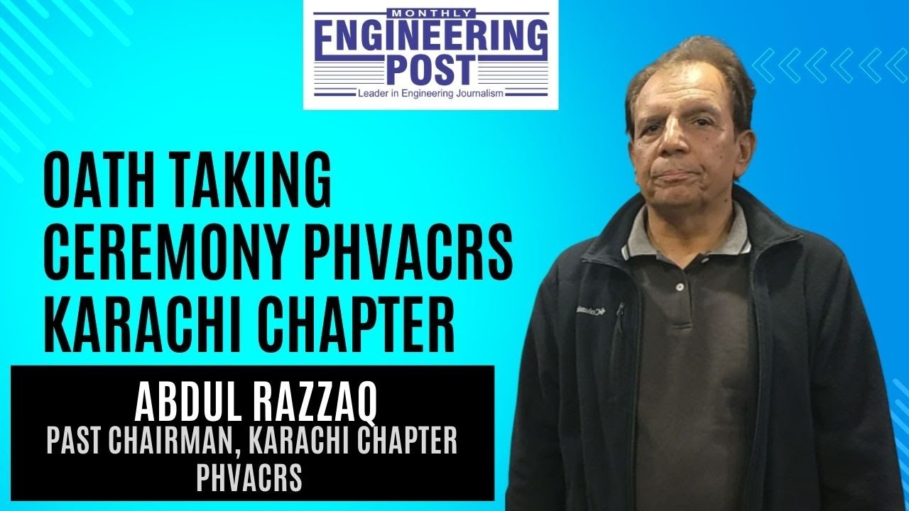 Abdul Razzaq | Past Chairman, Karachi Chapter PHVACRS | Oath Taking ...