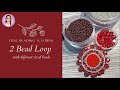 Edge Beading Tutorial with Different Sized Beads | Art by Breanna Deis