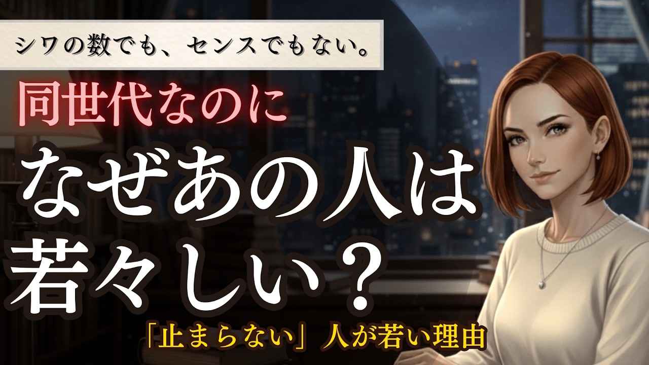心理雑学｜同世代なのに『若々しい人』と『一気に老ける人』の決定的な違い5選