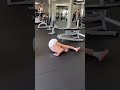 A hyper-realistic, cinematic wide shot of an elderly, very thin man with  running on a treadmill