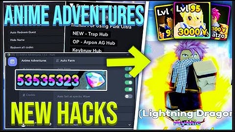 ☀️UPD 11 ROBLOX Anime Adventures Hack Script GUI  Auto Farm, Dupe + Summons Hack! Pastebin 2025