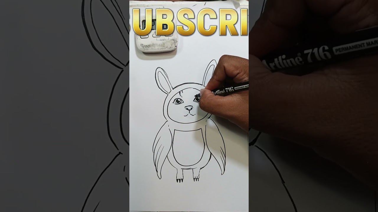 Gambar Anomali Beowl dalam 4 menit #brainrot #anomali #roblox #drawing