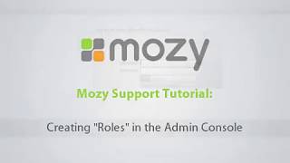 Creating Roles in the Admin Console